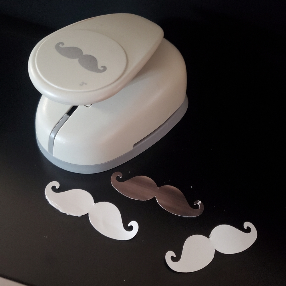 Jumbo Paper Punch XXL Mustache For Parties, Fun Bridal Baby Showers